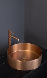 Раковина AltroBagno Costoso 001007 RaSp из нержавеющей стали медь матовая